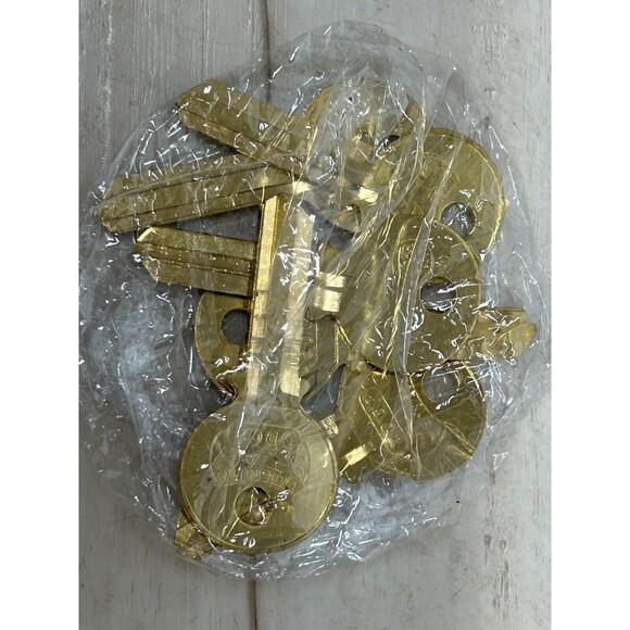 STAR Locksmith Supplies Brass 5DO2 Key Blanks Set Of 6 Made In USA NOS - Picture 1 of 3